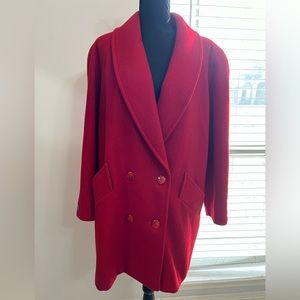 Red Wool Coat